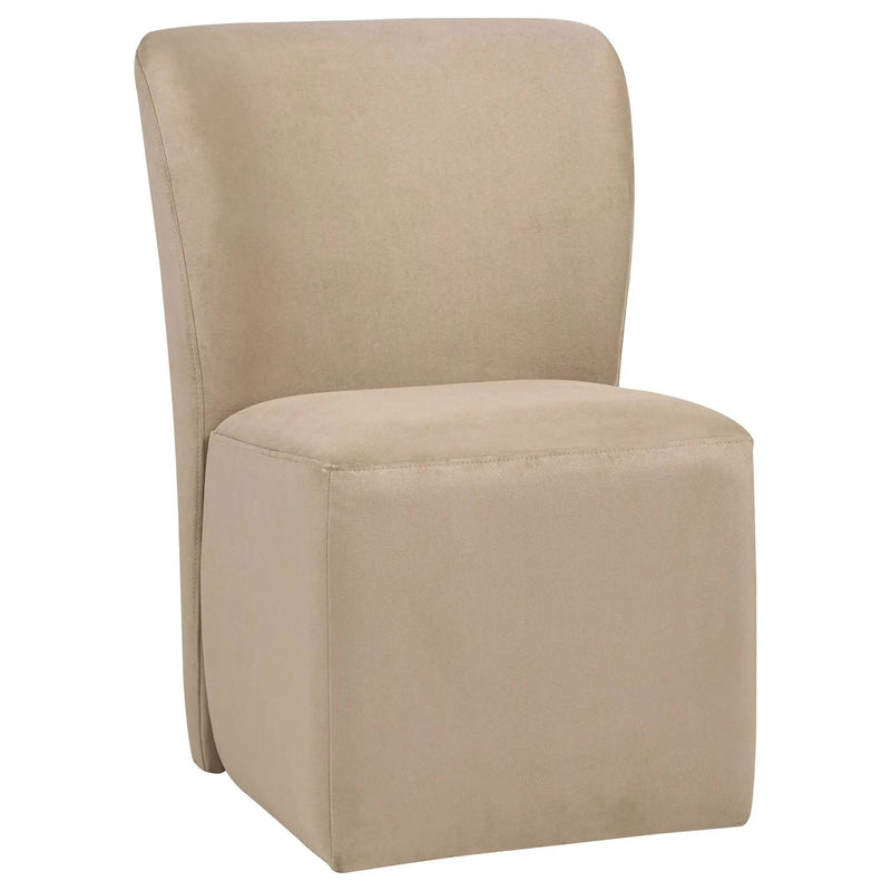 Jaelynn Upholstered Parsons Dining Side Chair Tan (Set of 2) by Unique Piece Furniture
