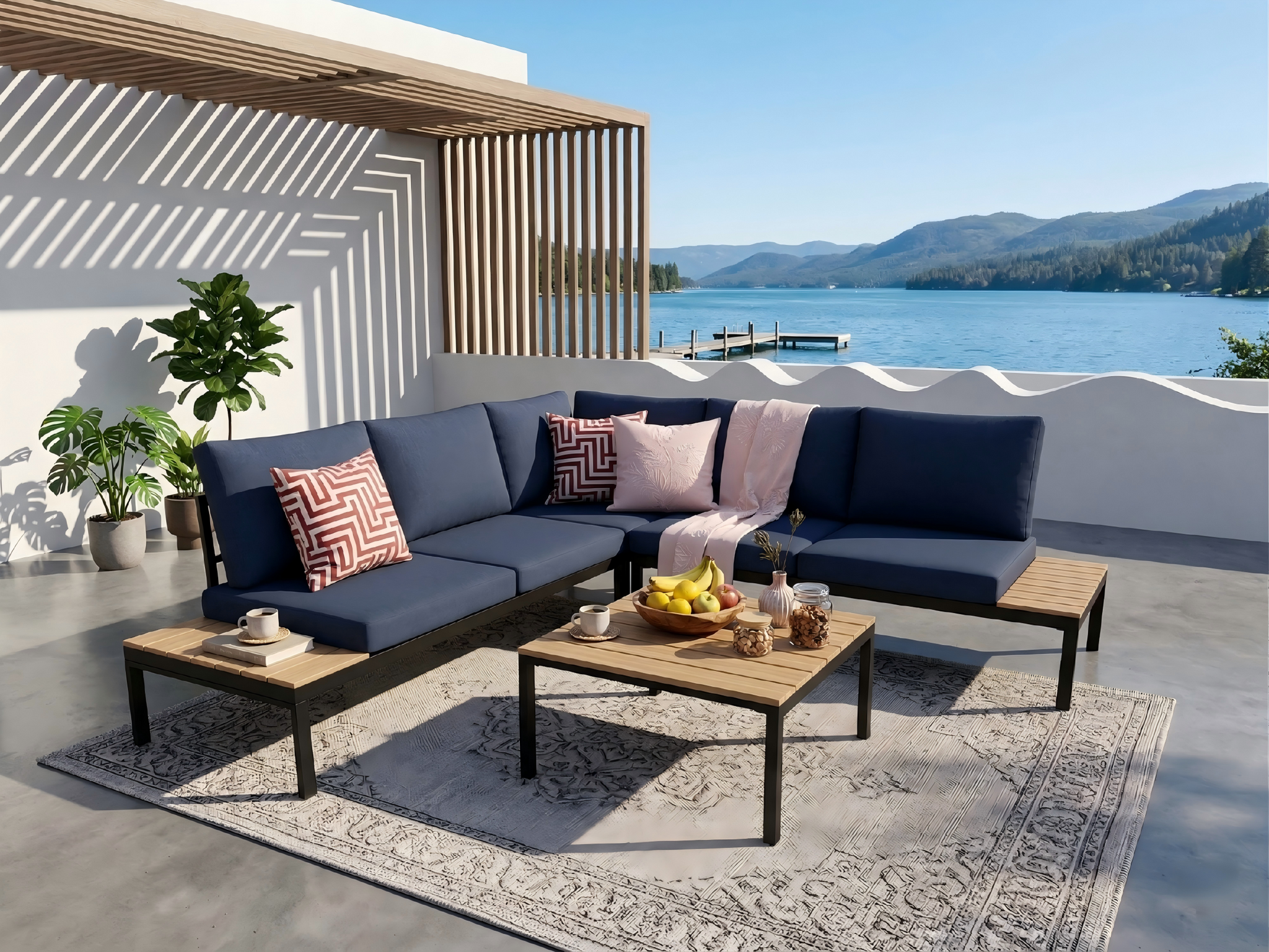 Outdoor Patio Furniture Set Sofa by HouseOfZazla