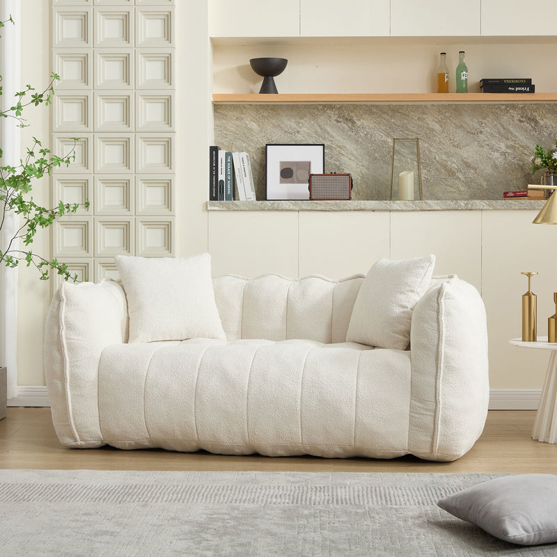 Cozy Beanbag Chair With High Resilience Foam Core For 2 by HouseOfZazla