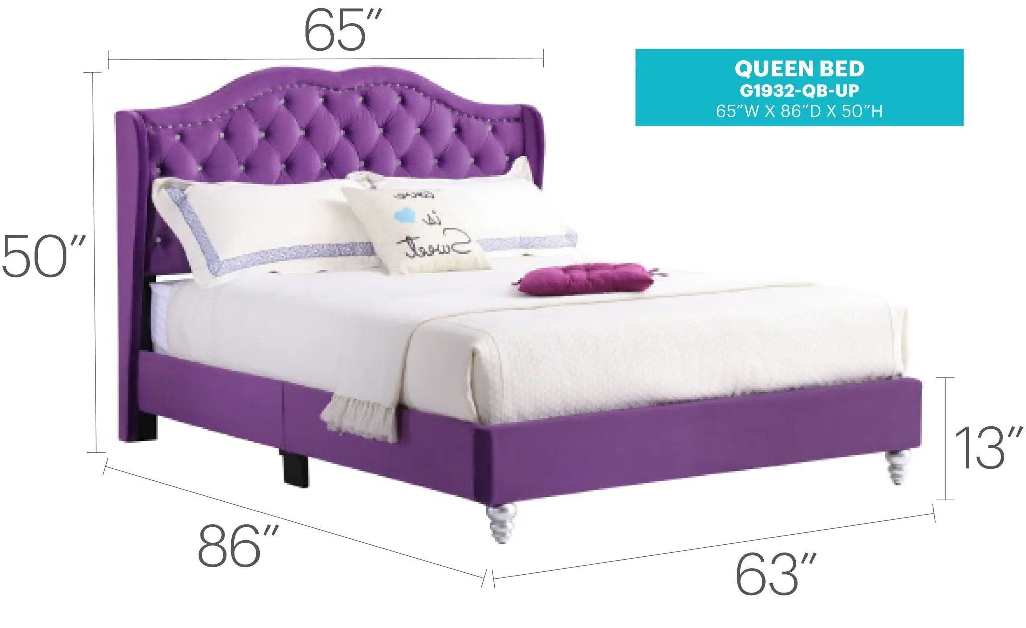 Upholstered Bed Transitional by Unique Piece Furniture