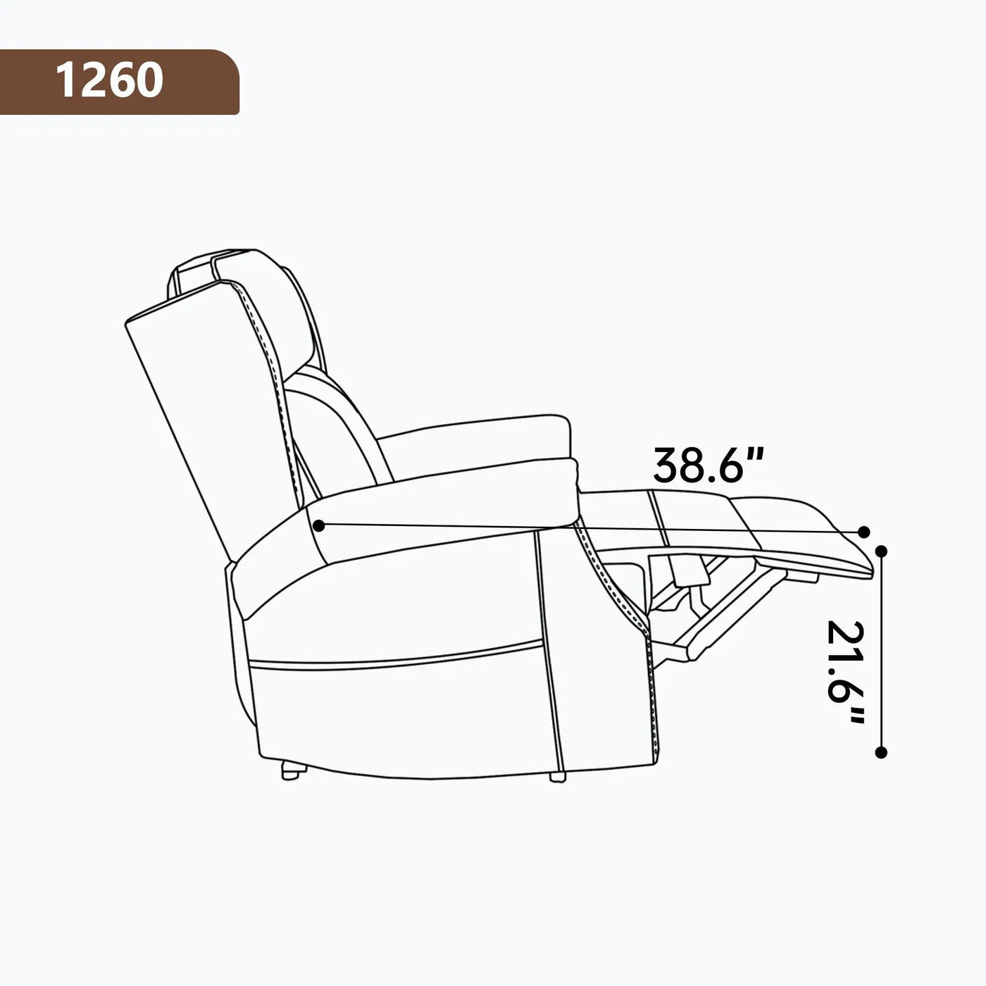 Manual Recliner Chair With Heavy Duty Motion Mechanism, 8 Vibrating Nodes And 3 Massage Modes For Living Room by HouseOfZazla