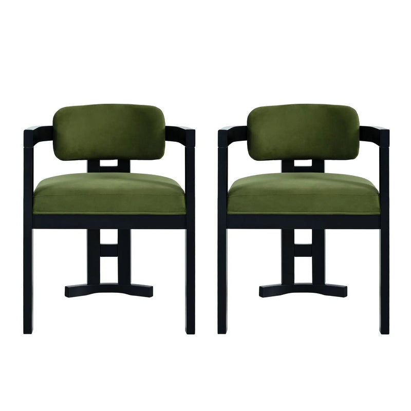 Stylish Indoor Upholstered Wood Dining Chair Set of 2 by HouseOfZazla