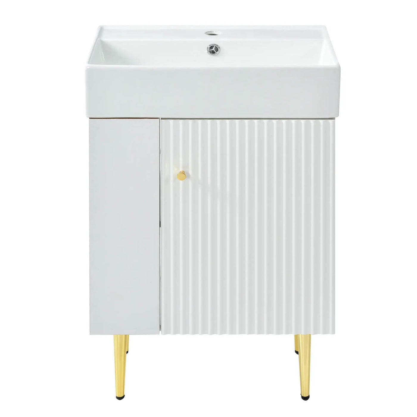 Bathroom Vanity, Combo Cabinet, Bathroom Storage Cabinet, Single Ceramic Sink by HouseOfZazla