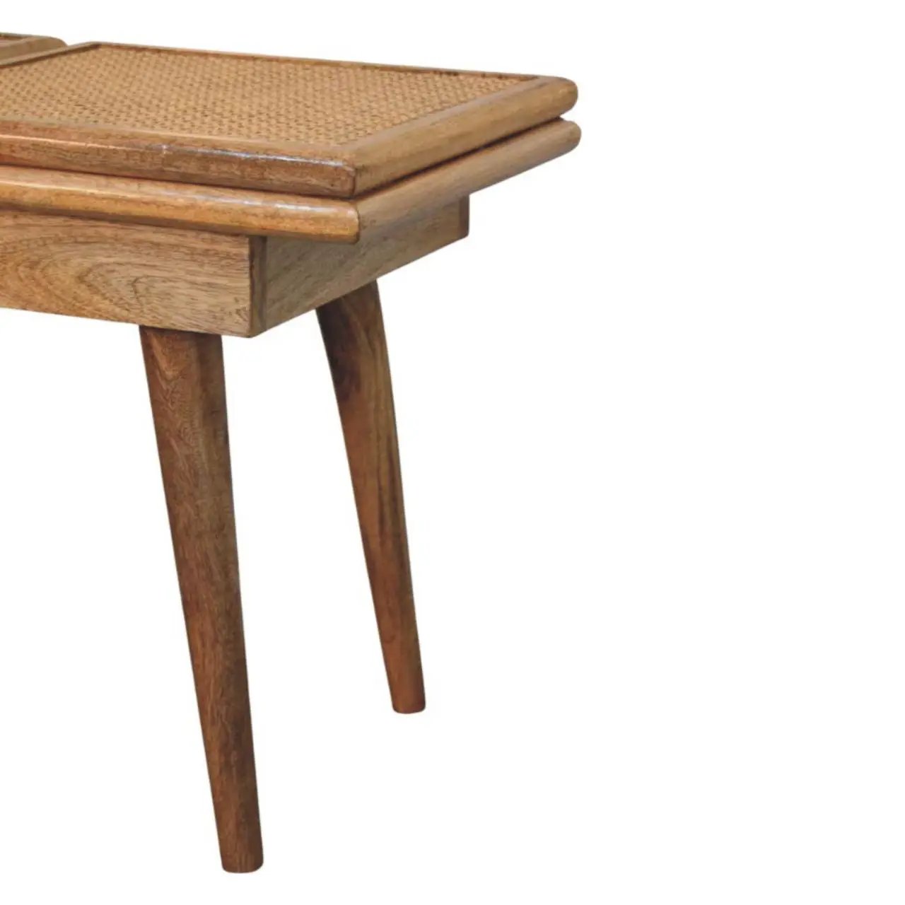 Larissa - Triple Accent Cane Bench - Beige by HouseOfZazla