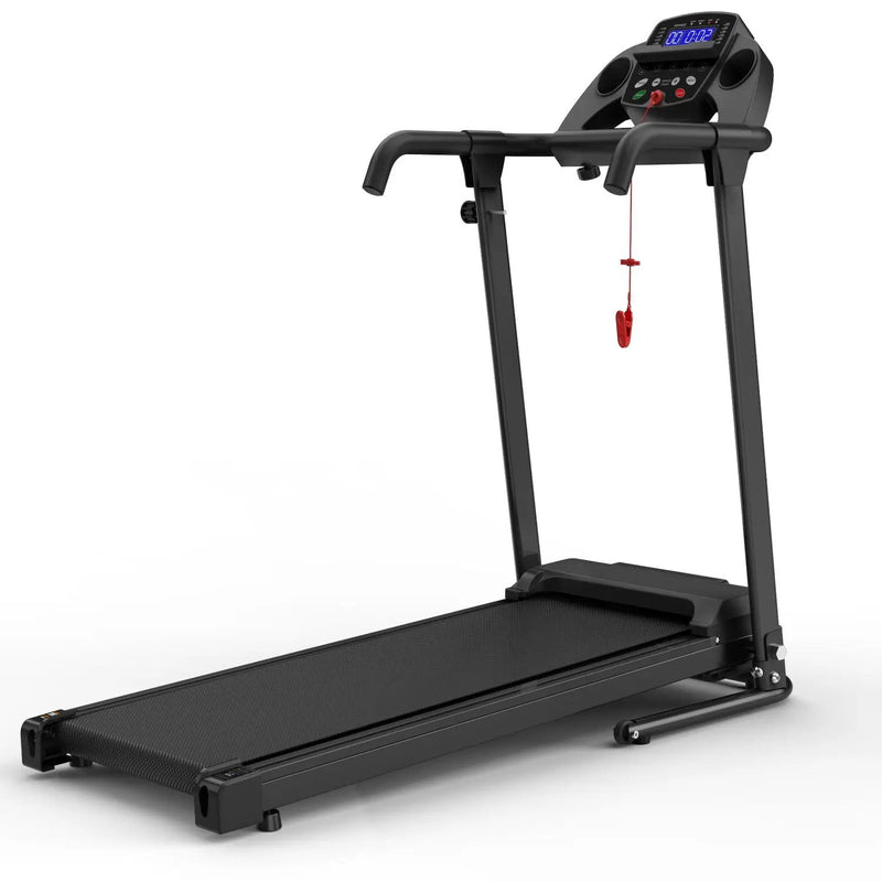 2.5Hp Portable Treadmill With Handles, App Control & LED Display - Black by HouseOfZazla