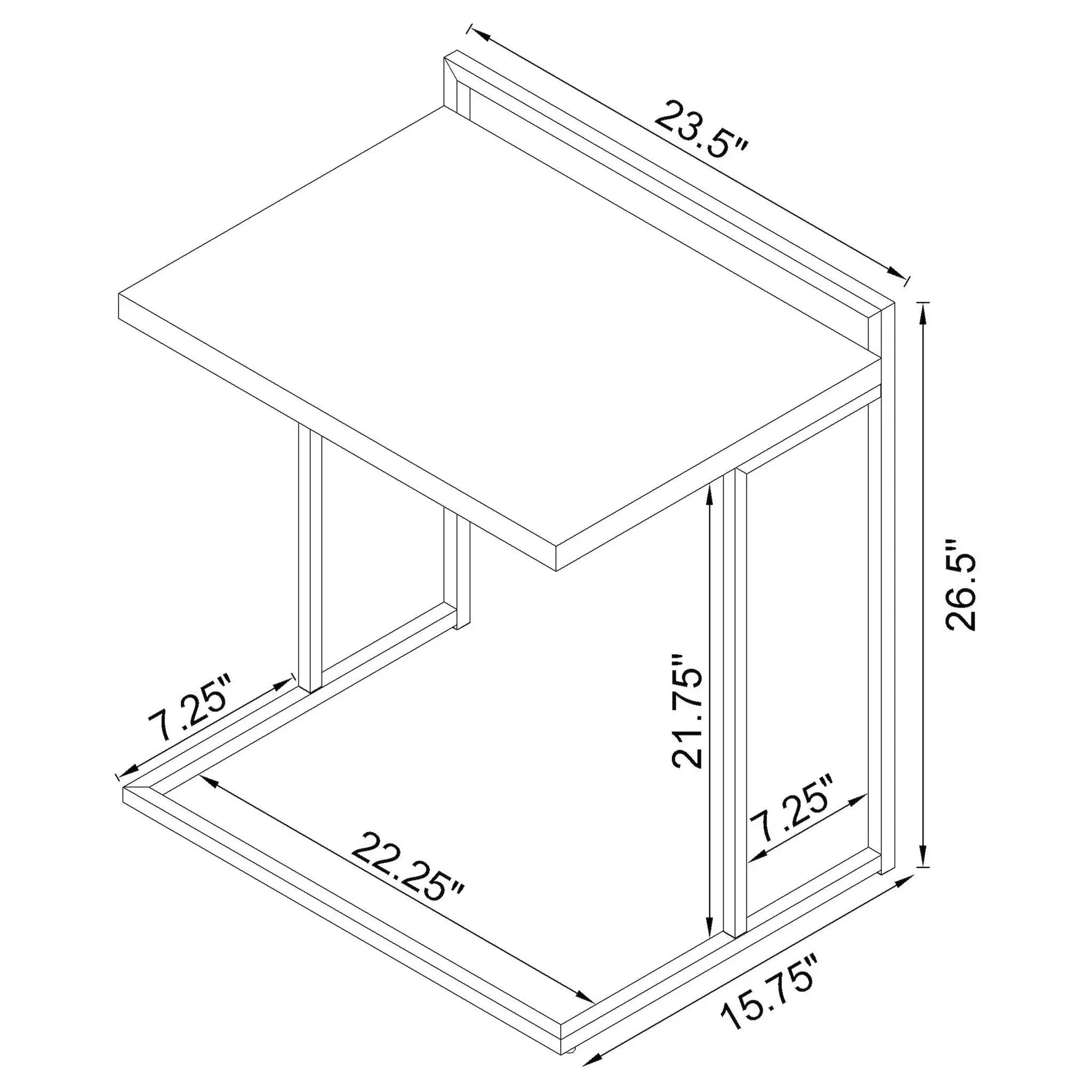 Rectangular Top Snack Table by HouseOfZazla