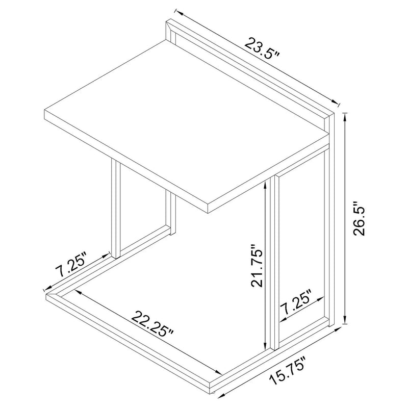 Rectangular Top Snack Table by HouseOfZazla