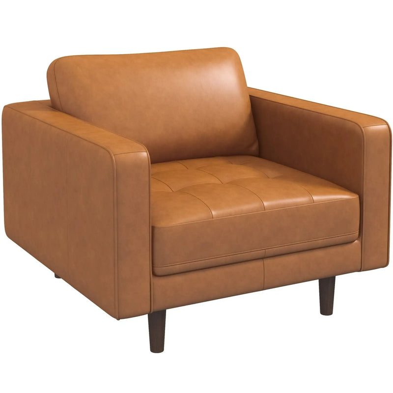 Catherine - Lounge Chair - Brown / Tan by HouseOfZazla