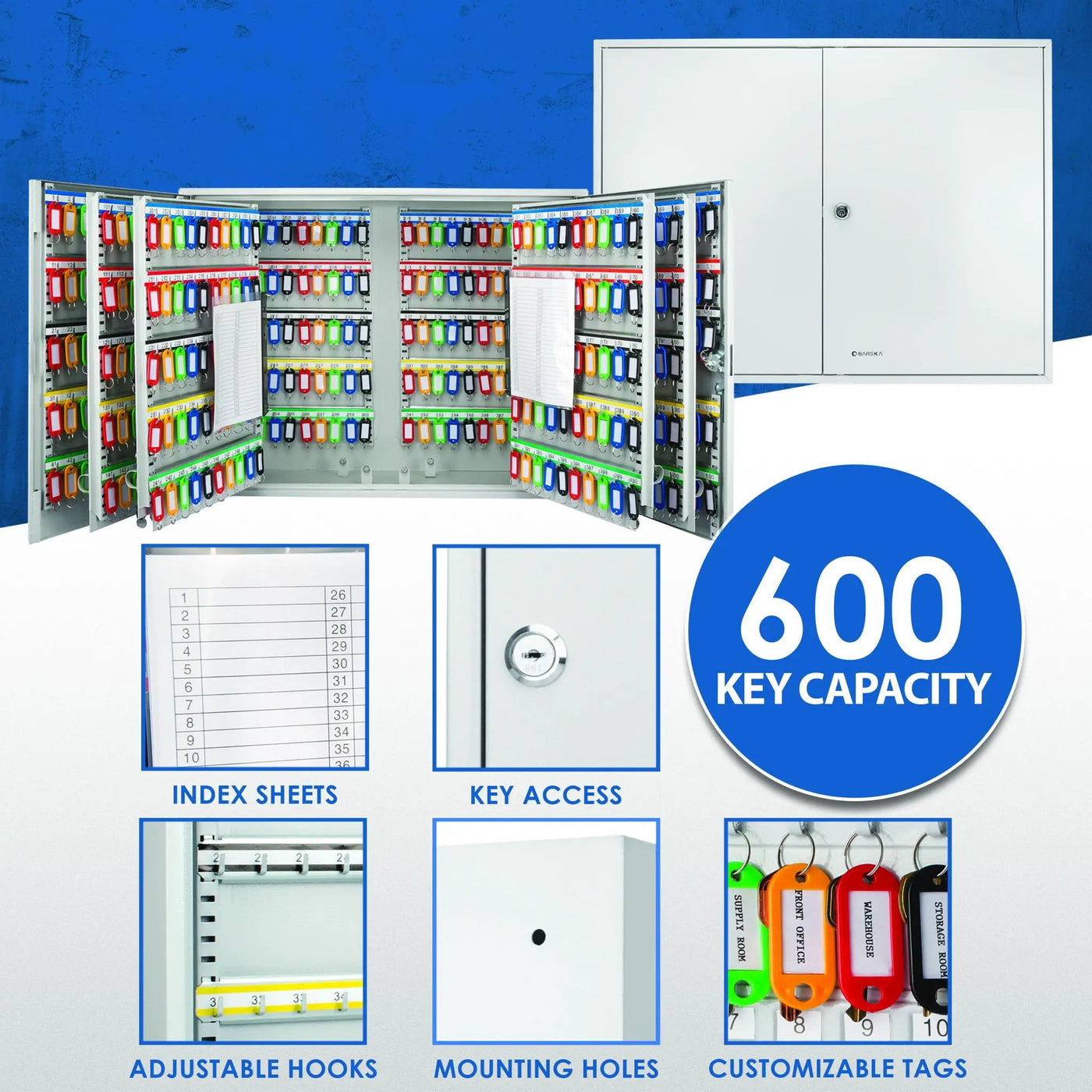 Adjustable Key Cabinet With Lock by HouseOfZazla