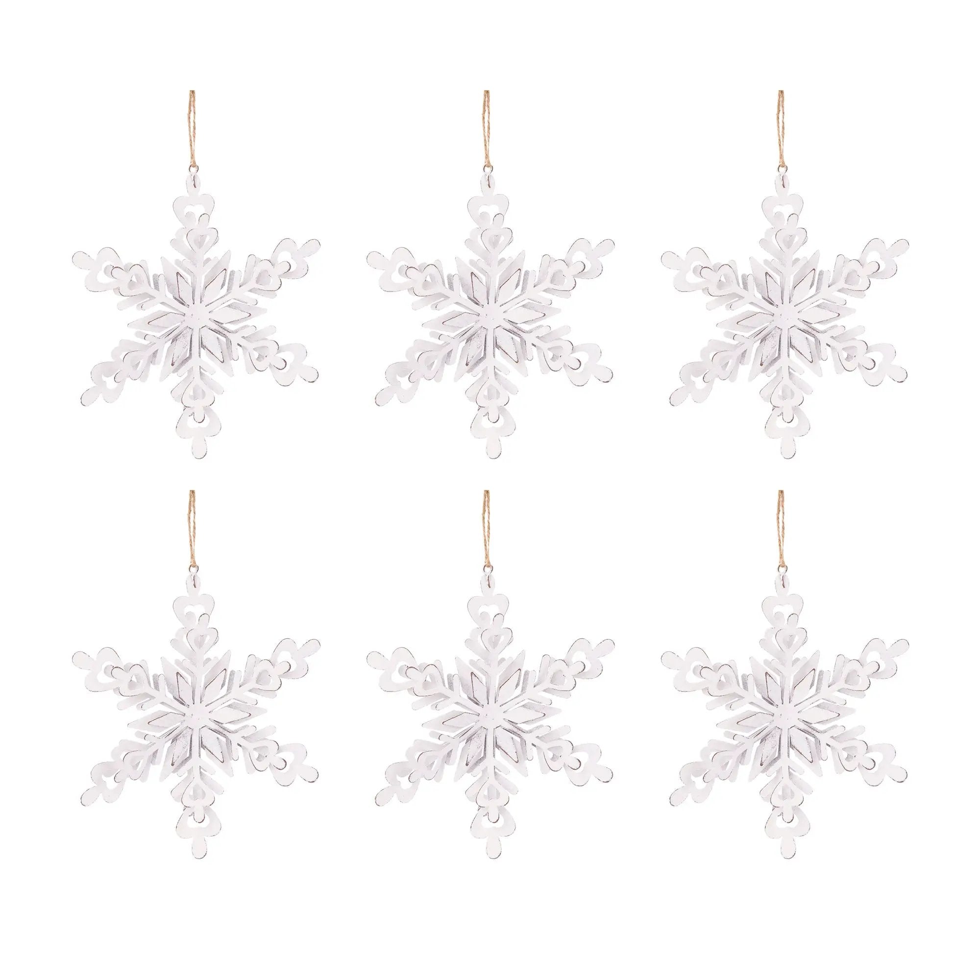 Iron Snowflake Hanger - Set of 6 by HouseOfZazla