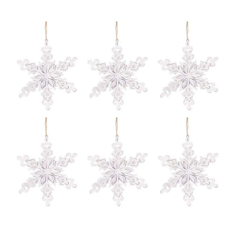 Iron Snowflake Hanger - Set of 6 by HouseOfZazla