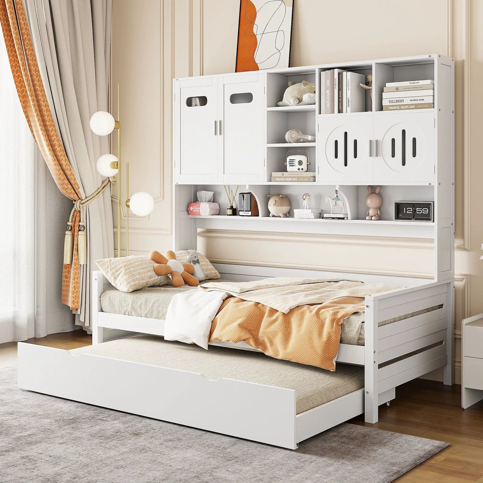 Daybed With All-In-One Cabinet And Shelf by Unique Piece Furniture