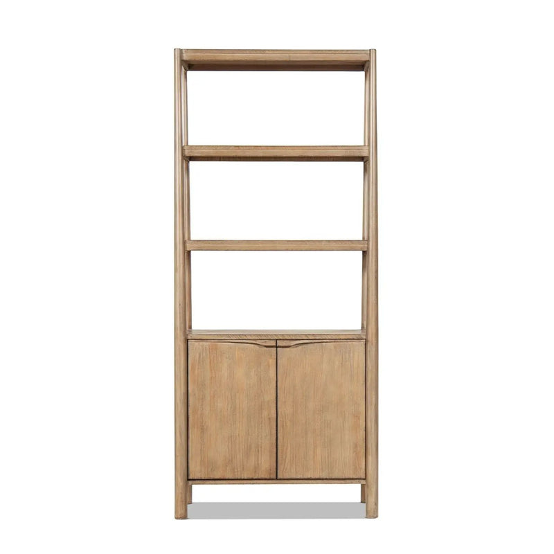 Nolan - Bookcase With Lower Cabinet - Natural by HouseOfZazla