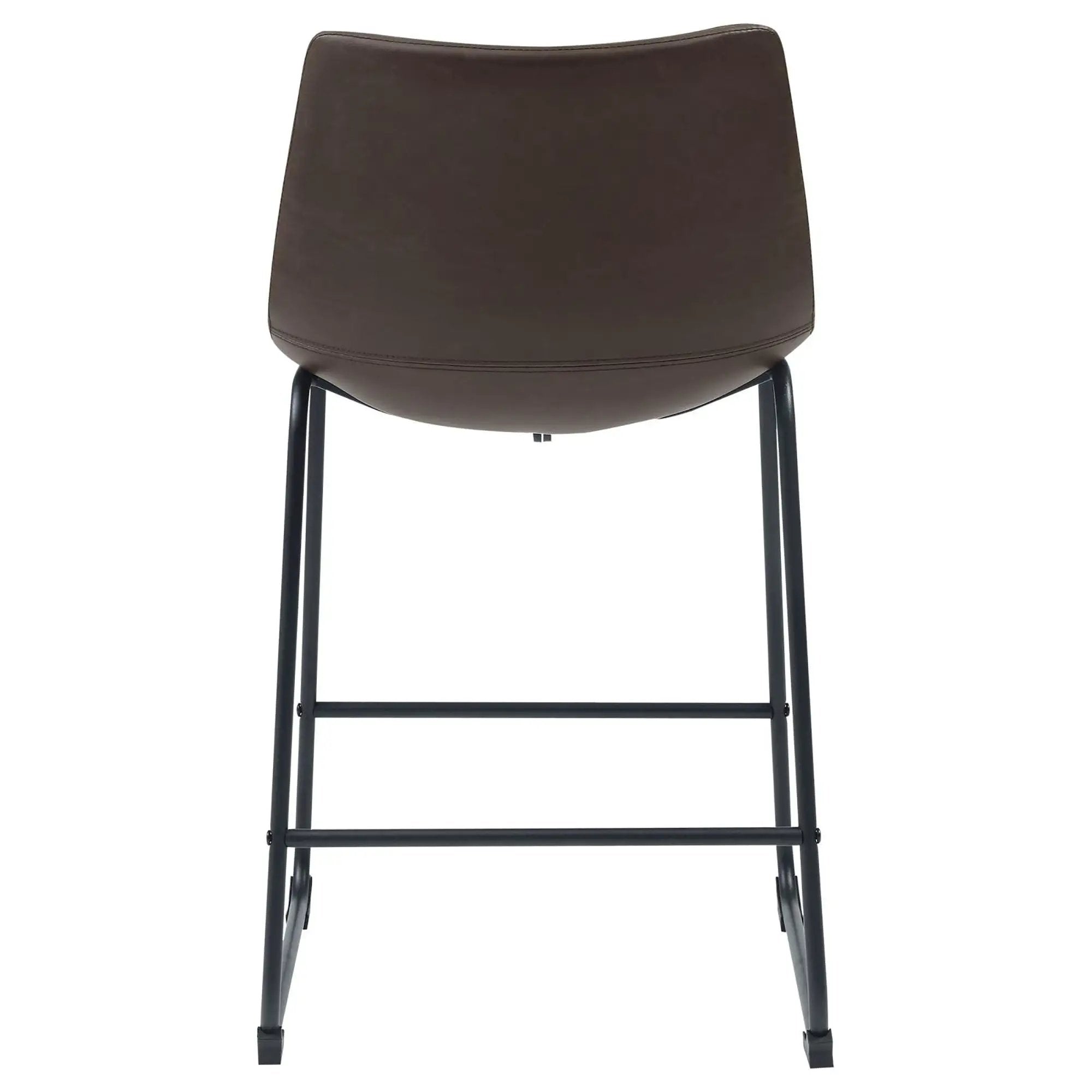 Armless Counter Height Stools (Set of 2) - Brown by HouseOfZazla