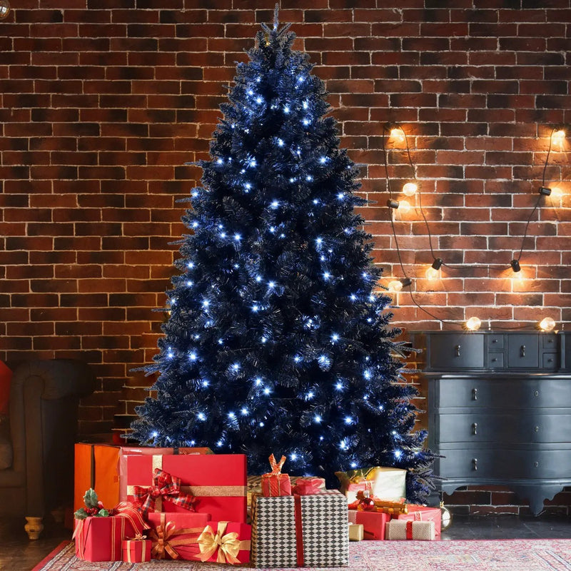 The 6-Foot Pre-Lit Black Christmas Tree by HouseOfZazla