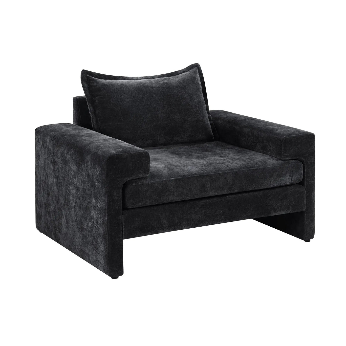 Upholstered Accent Chair With Wide Armrests And Ergonomic Back Support by HouseOfZazla