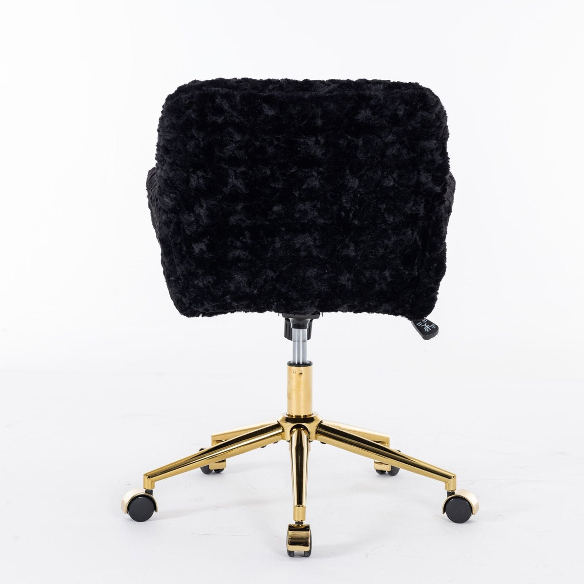 Artificial Rabbit Hair Office Chair with Metal Base - Swivel, Adjustable Height, photo 40 of 40