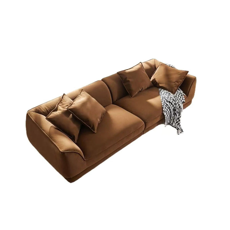 Nordic Modern Sofa With Removable Pillowcase, High Density Sponge Filling, 4 Throw Pillows by HouseOfZazla