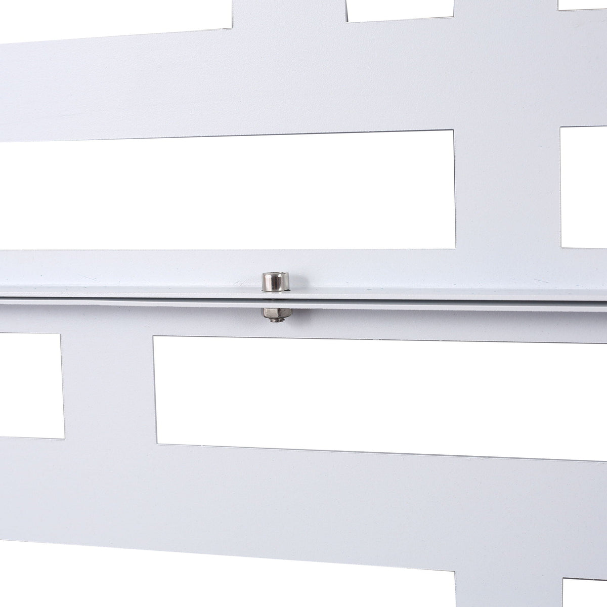 Freestanding Metal Privacy Screen Room Divider with Durable Design - Black, White, or Dark Brown, photo 11 of 40