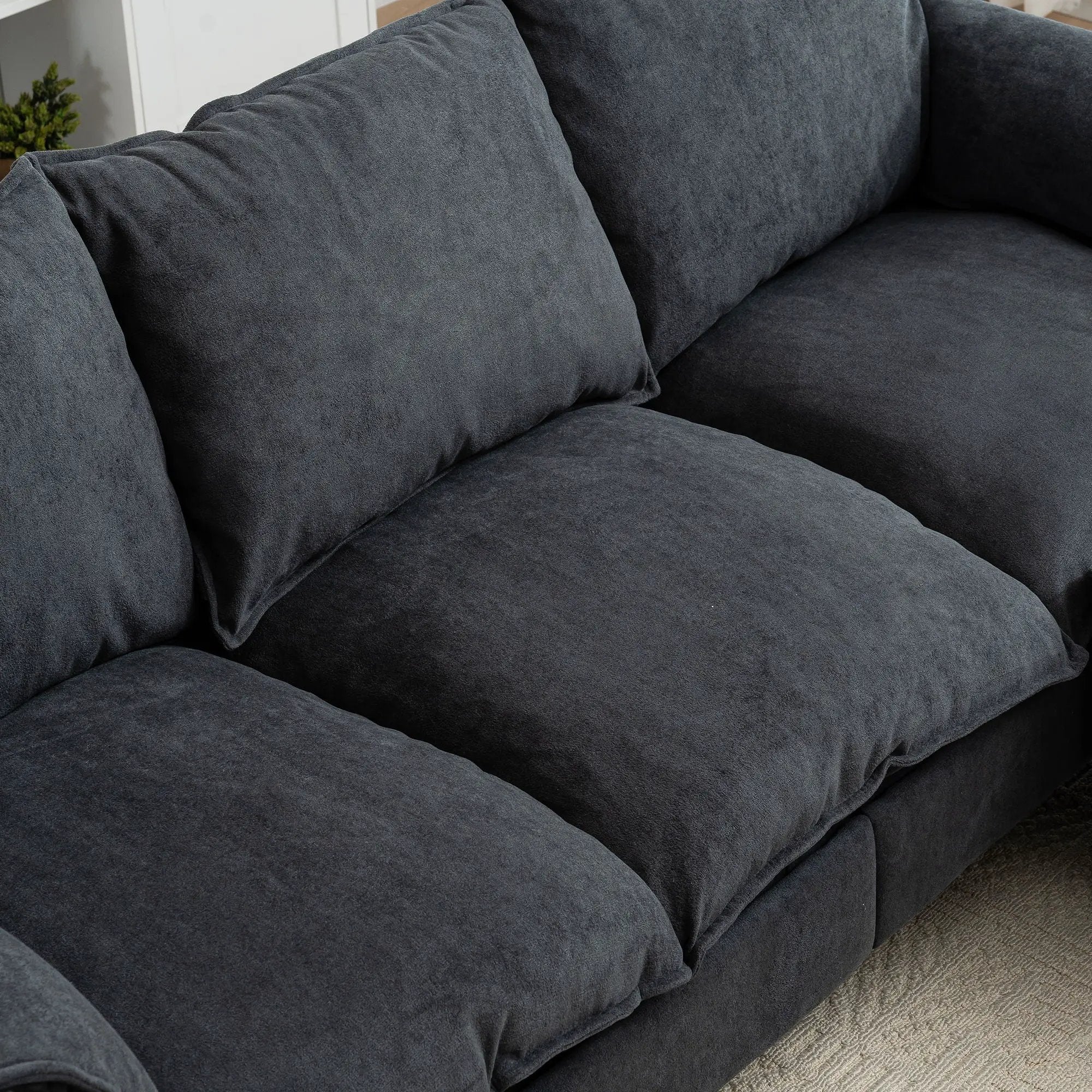 Convertible Combination Sofa With Footstools With Storage by Unique Piece Furniture