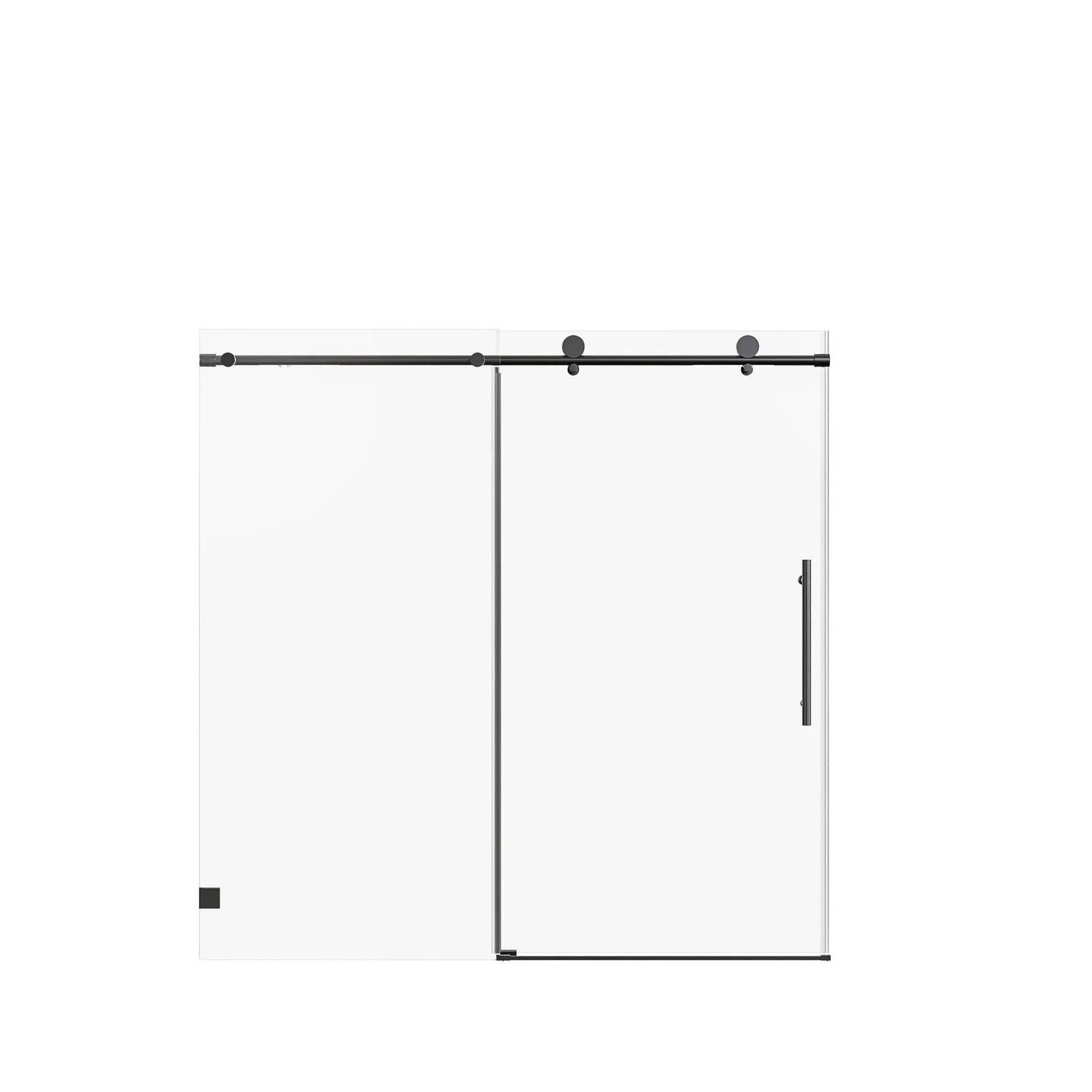 Frameless Single Sliding Soft Close Shower Doors, 5/16" Sgcc Tempered Glass by HouseOfZazla