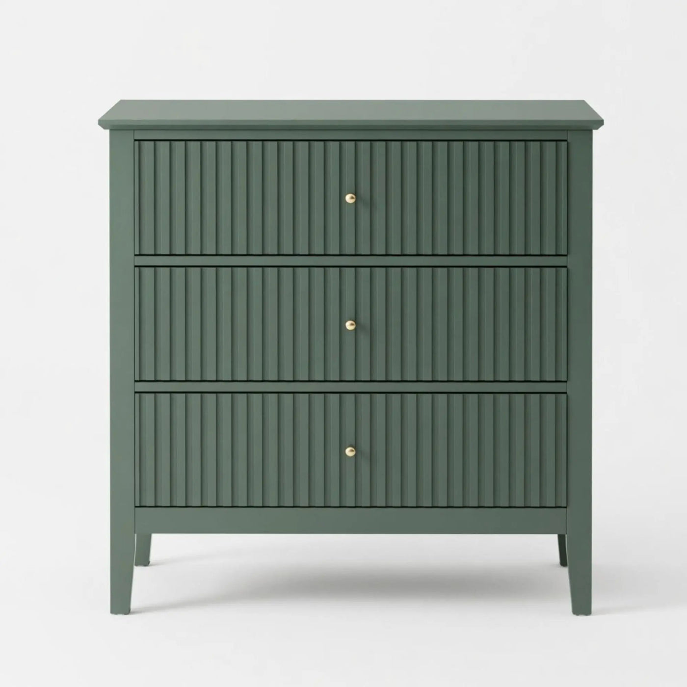 Fluted 3 Drawer Nightstand With Soft Close Slides by HouseOfZazla