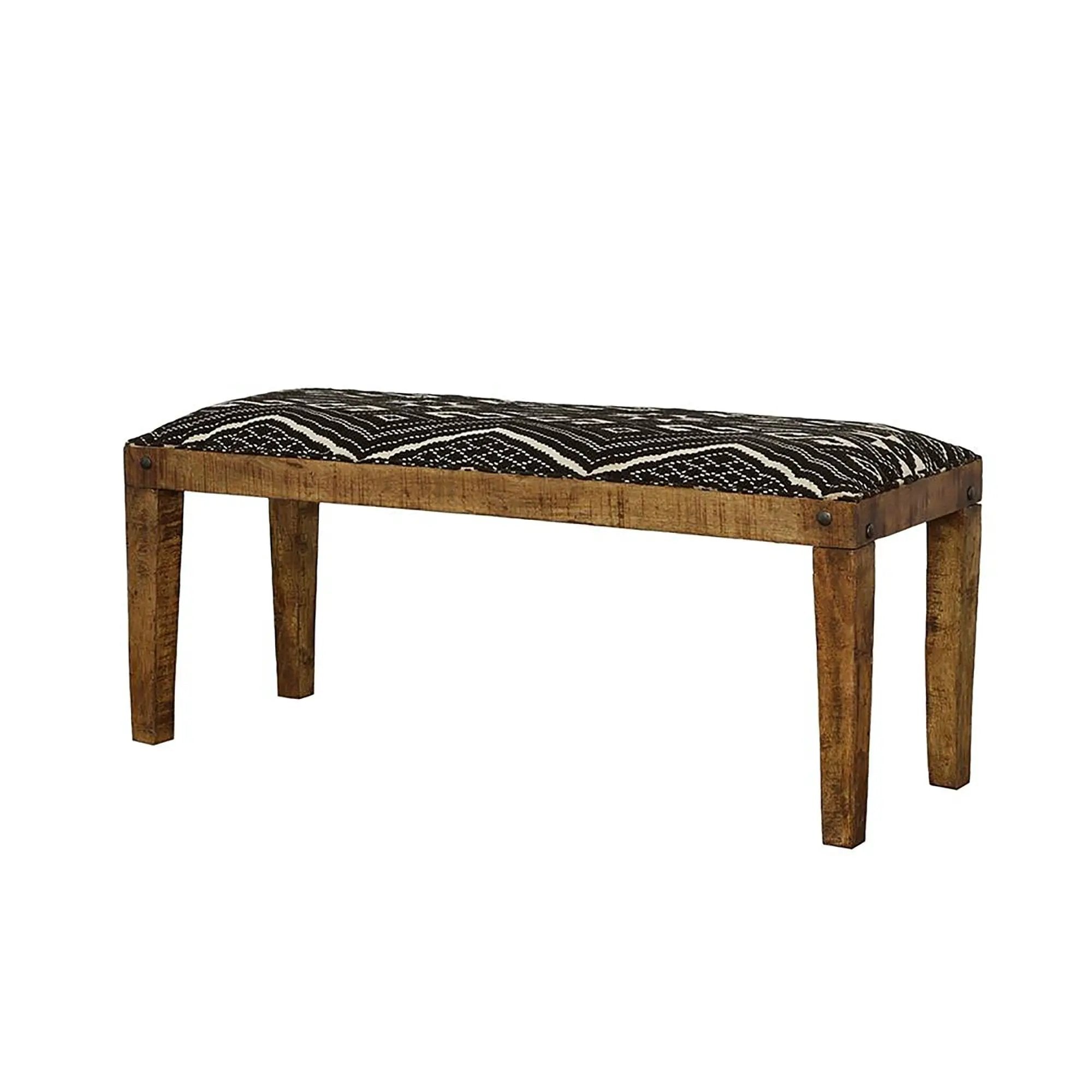 Upholstered Bench - Black by HouseOfZazla