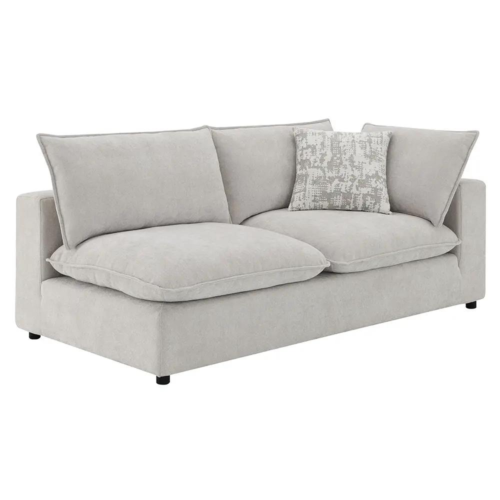 Marisa - Modular RF Loveseat With 2 Pillows - Beige Boucle by Unique Piece Furniture