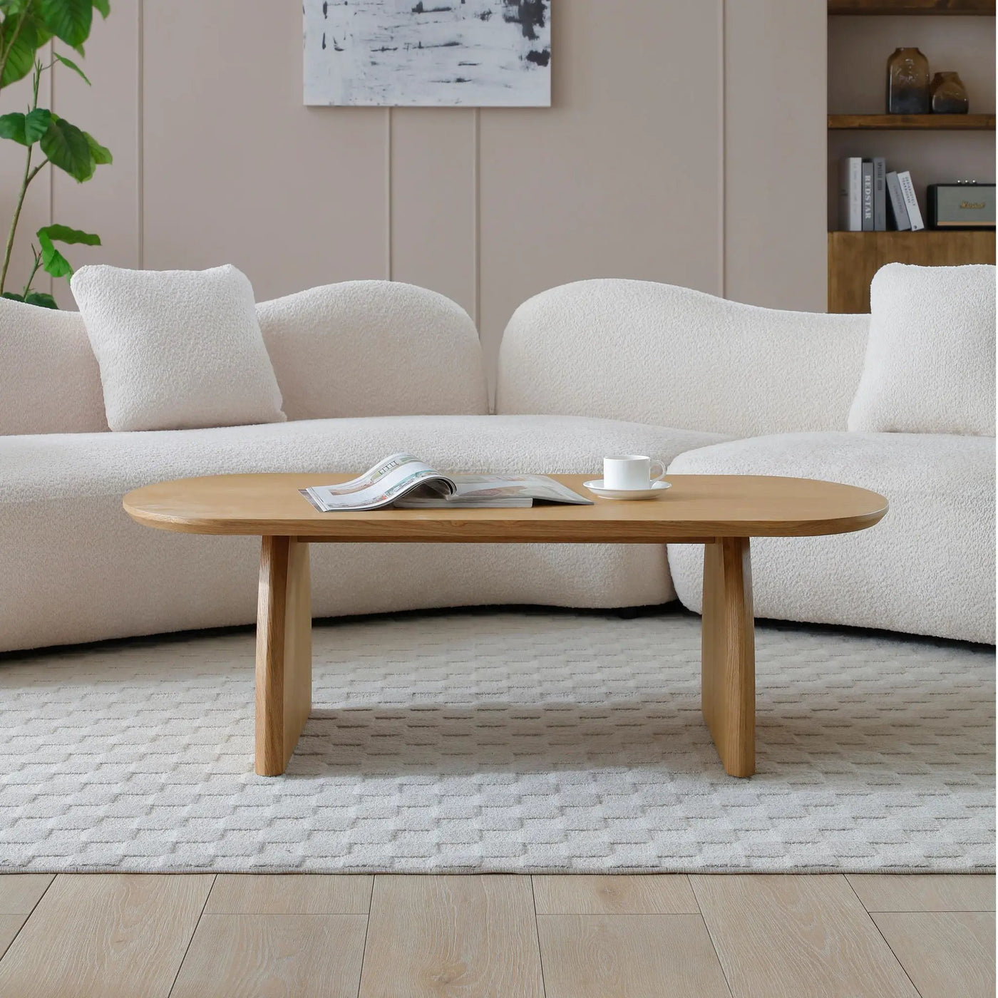 Oval Coffee Table For Living Room by HouseOfZazla