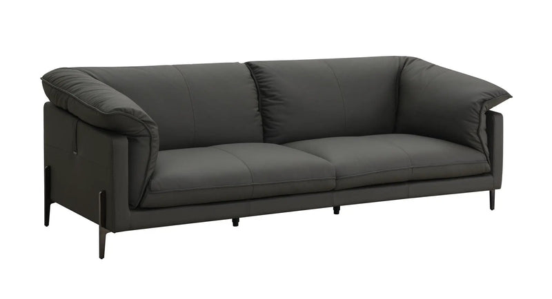 Tadi - Top Grain Leather Loveseat - Black by Unique Piece Furniture
