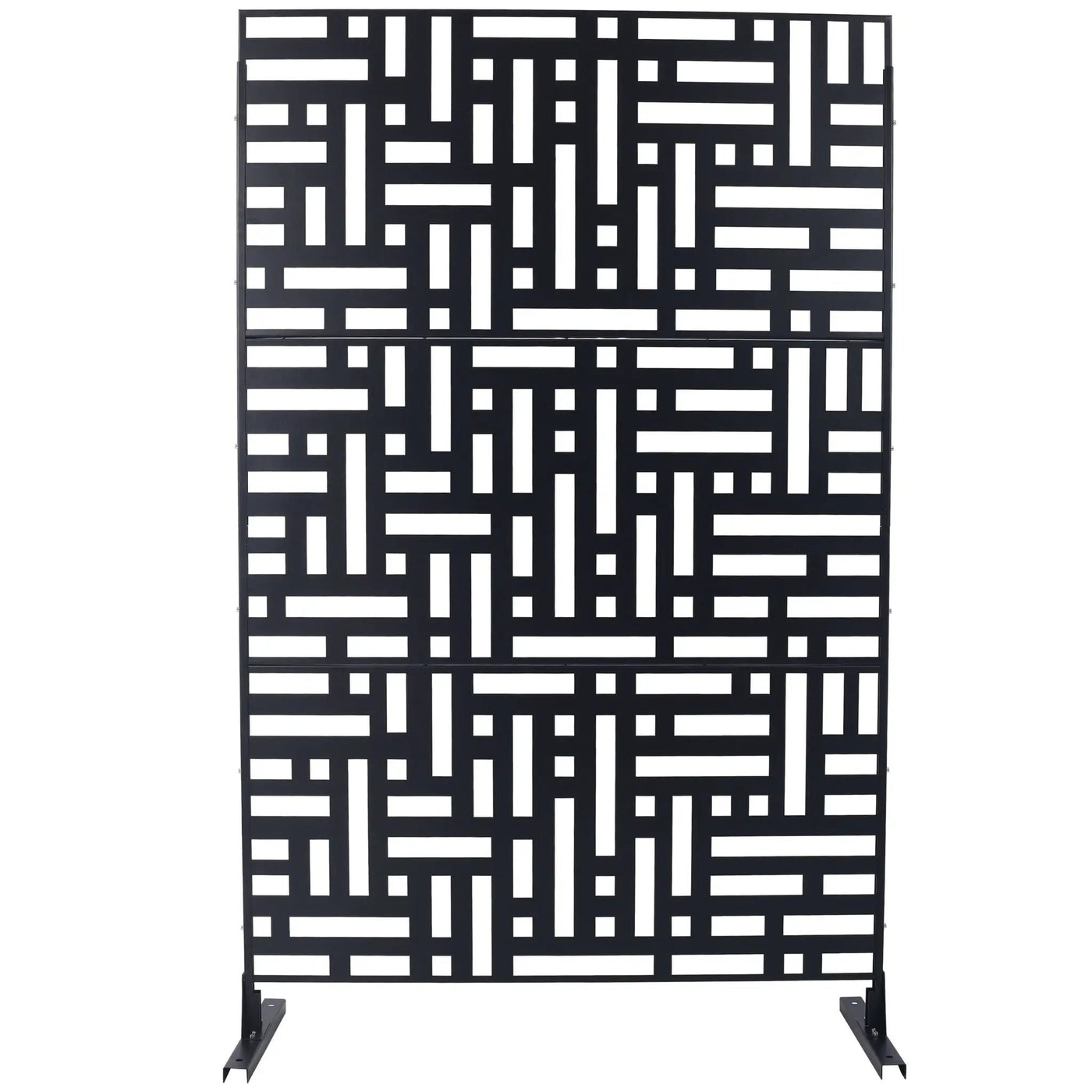 Decorative Freestanding Metal Privacy Screen For Indoor & Outdoor Use by HouseOfZazla