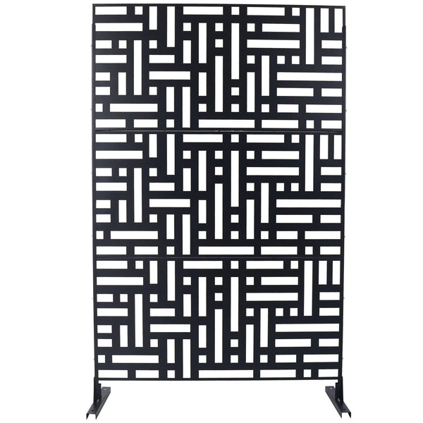 Decorative Freestanding Metal Privacy Screen For Indoor & Outdoor Use