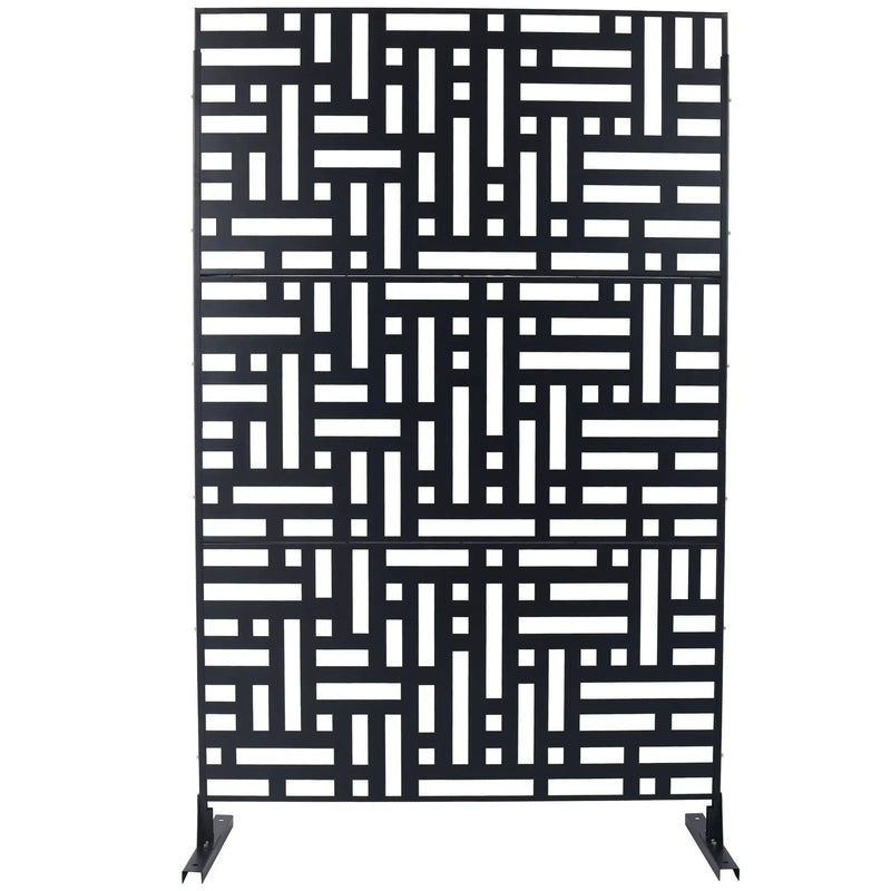 Decorative Freestanding Metal Privacy Screen For Indoor & Outdoor Use by Unique Piece Furniture