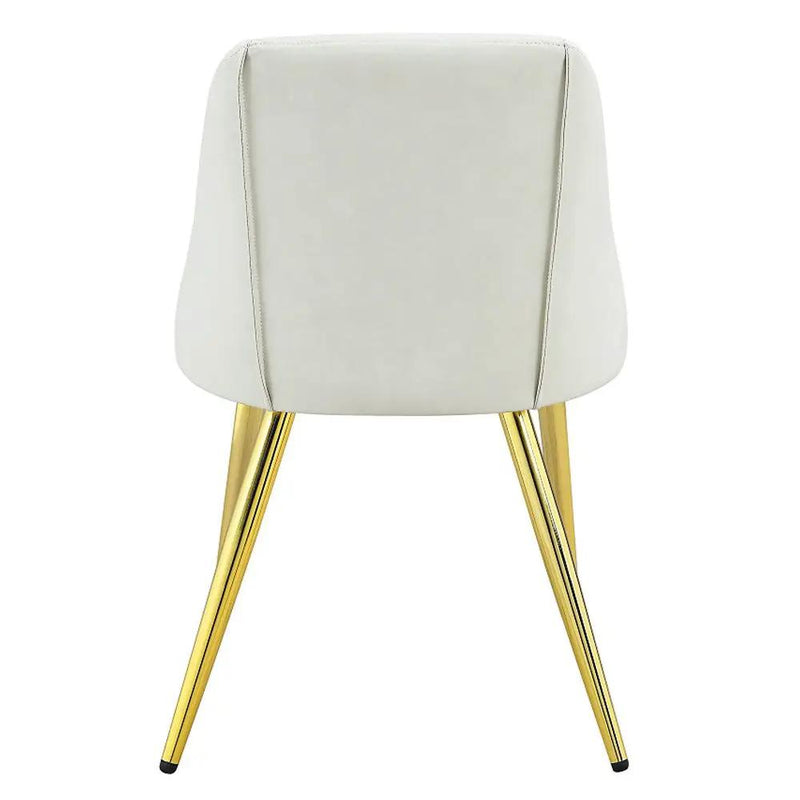Gaines - Side Chair (Set of 2) - White Synthetic Leather by Unique Piece Furniture