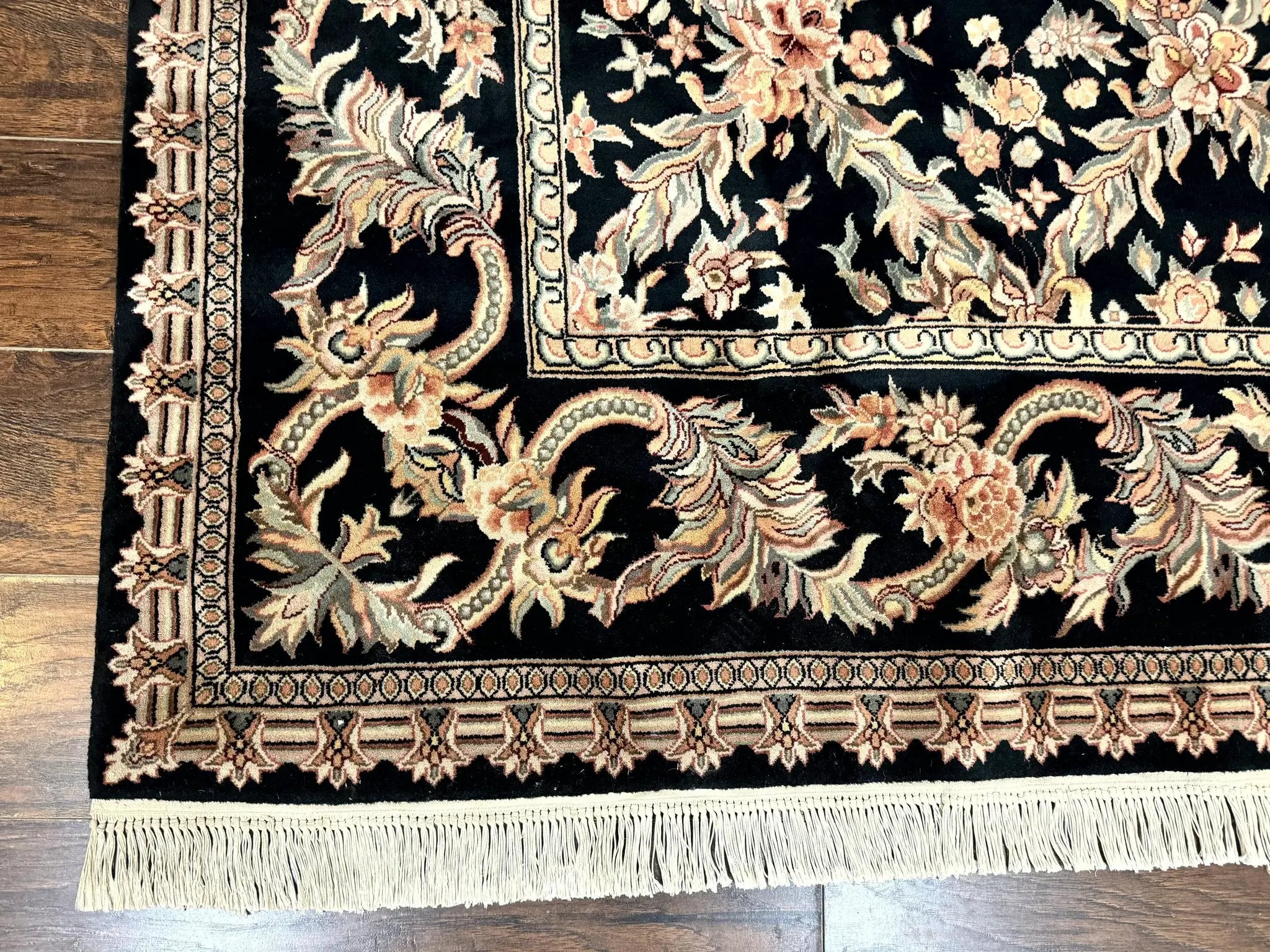 Pak Persian Rug 8x10, Black, Handmade by Jewel Rugs