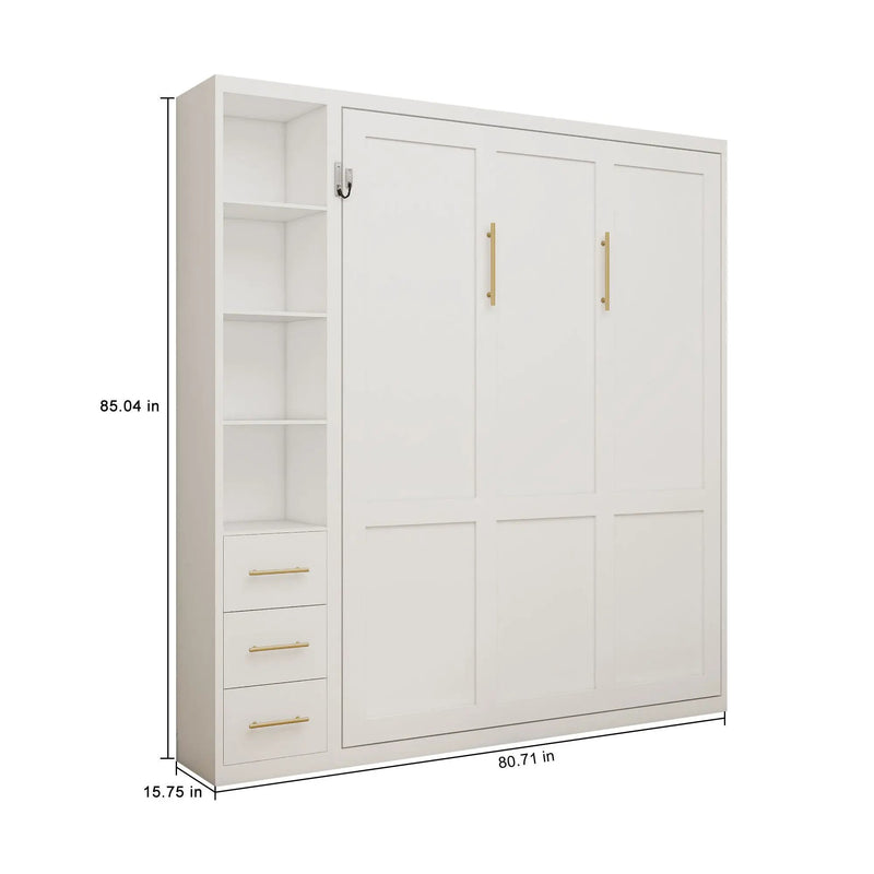 Folding Vertical Murphy Wall Bed by HouseOfZazla