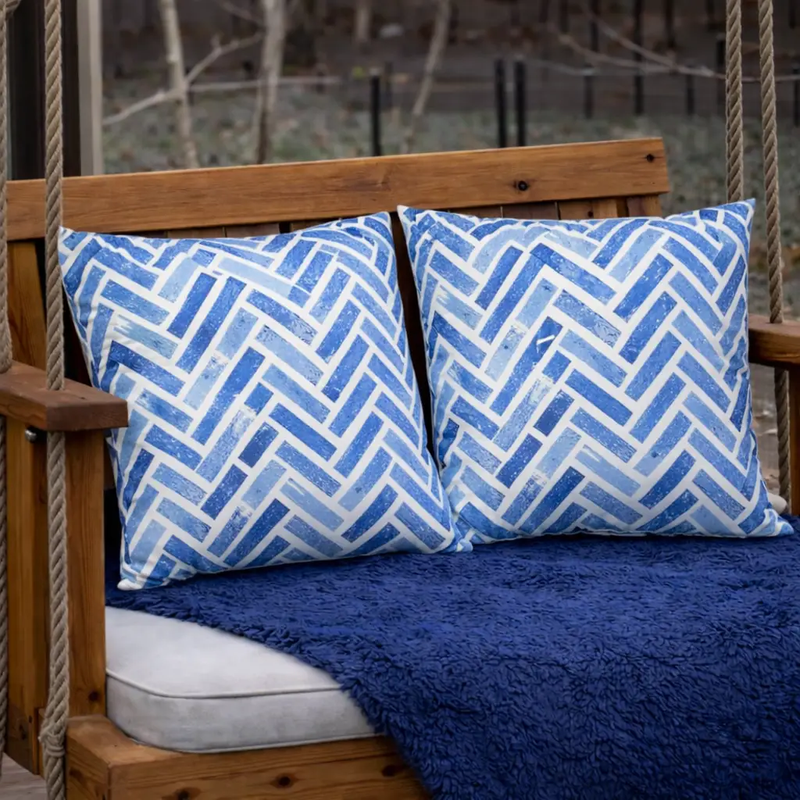 2 Pack Outdoor Throw Pillows, Waterproof & Fade-Resistant by HouseOfZazla