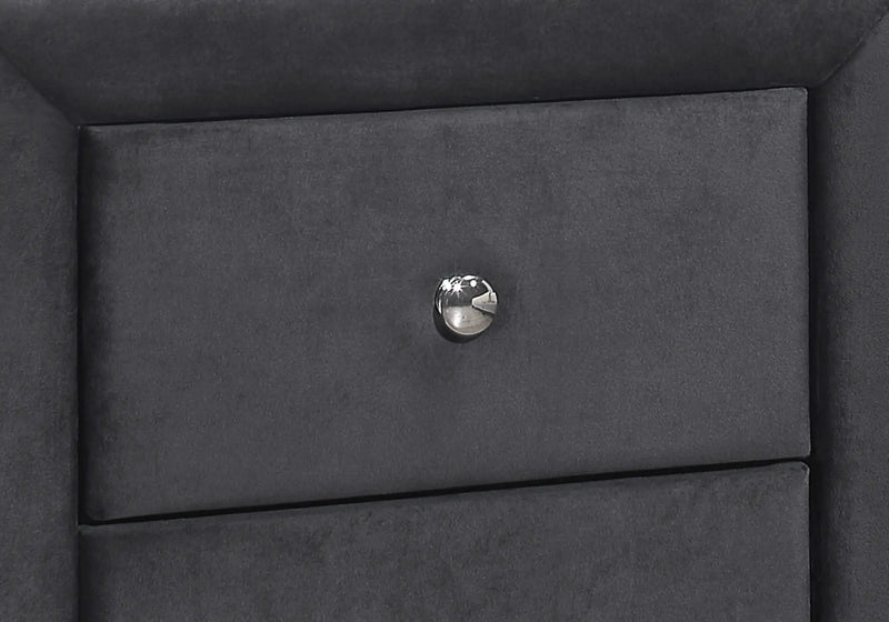 Nightstand, Storage Drawer Versatile Use, Upholstered, Transitional by Unique Piece Furniture