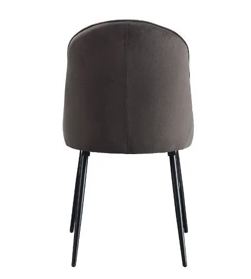 Abraham - Side Chair (Set of 2) - Dark Gray Fabric & Black by Unique Piece Furniture