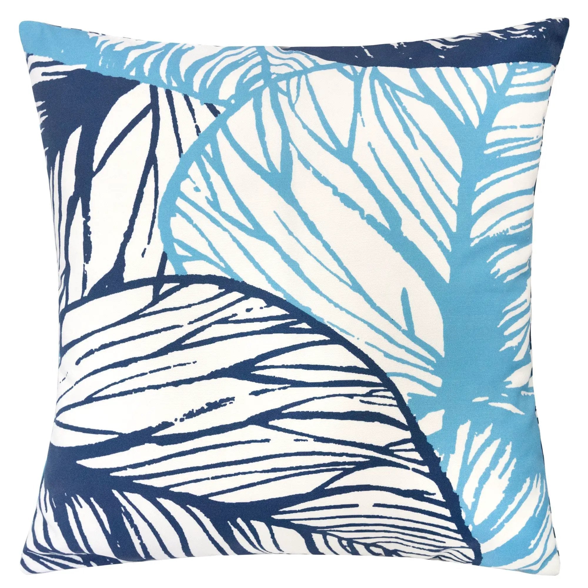 Leaf Vein Outdoor & Indoor Pillow - Indigo by HouseOfZazla