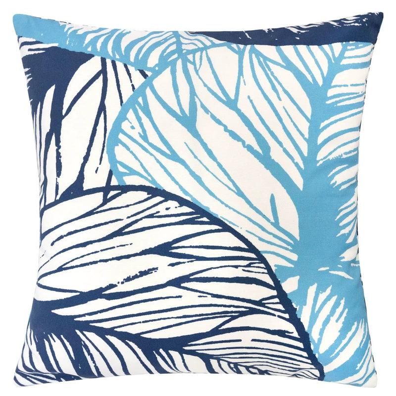 Leaf Vein Outdoor & Indoor Pillow - Indigo by Unique Piece Furniture