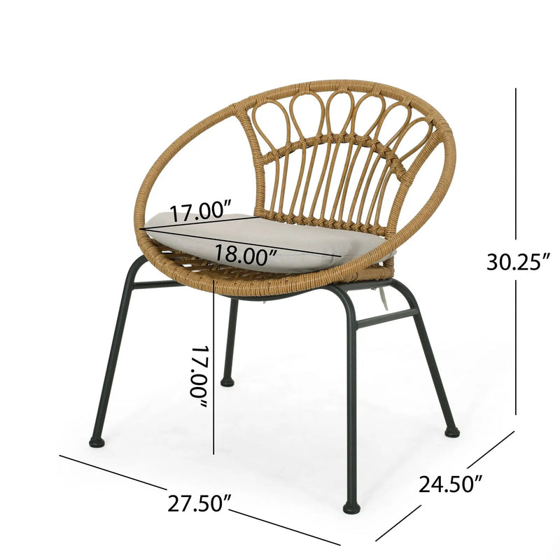 Banya Chair Set of 2 - Light Brown by HouseOfZazla