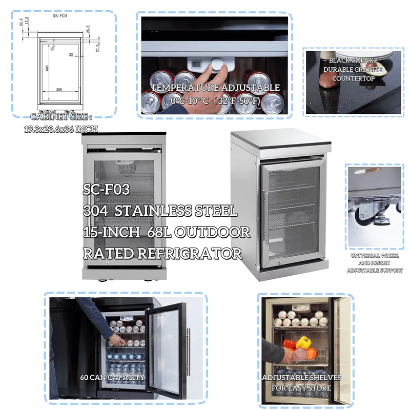 104" 4-Burner 72,000 BTU Silver Outdoor Kitchen Island Grill with Storage Cabinets & Drawers by Chery Industrial