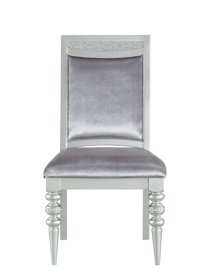 Maverick - Side Chair (Set of 2) - Silver by Unique Piece Furniture