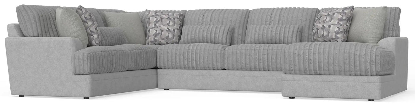 Titan - Sectional With Comfort Coil Seating And Accent Pillows Included by Unique Piece Furniture