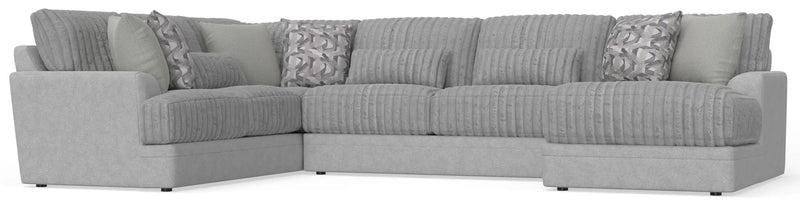 Titan - Sectional With Comfort Coil Seating And Accent Pillows Included by Unique Piece Furniture
