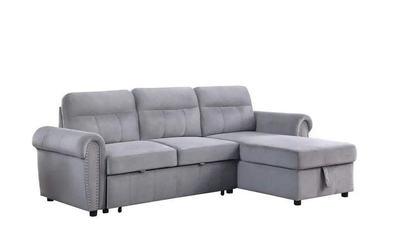 Ashton - Reversible Sleeper Sectional Sofa Chaise by Unique Piece Furniture