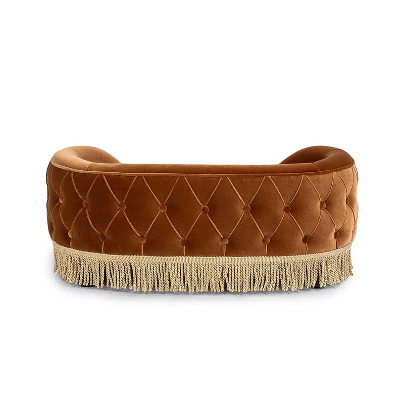 Monroe 33" Dog Sofa Bed - Medium in Burnt by HouseOfZazla