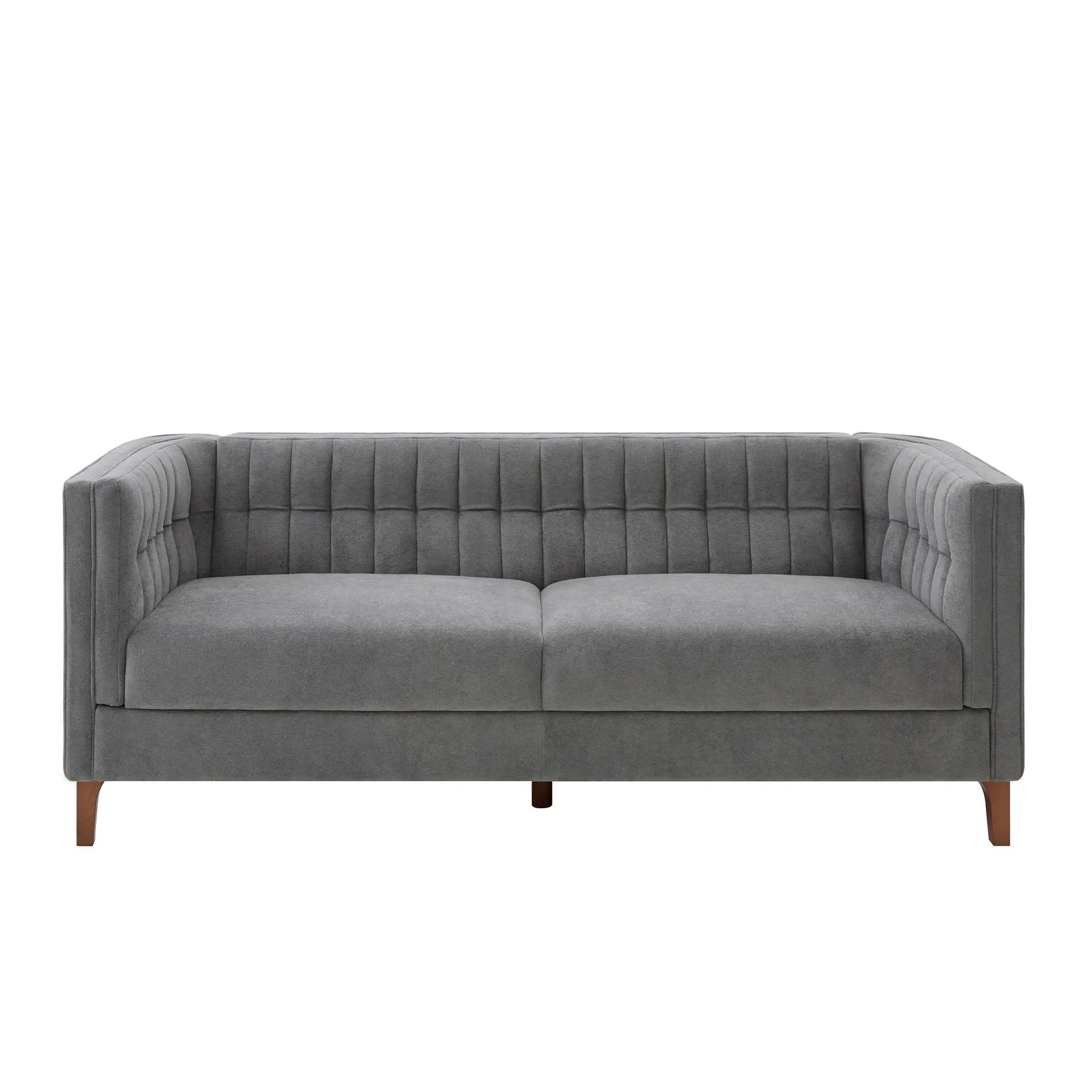 Modern 3 Seater Sofa Upholstered Couch with Curved Armrests by HouseOfZazla