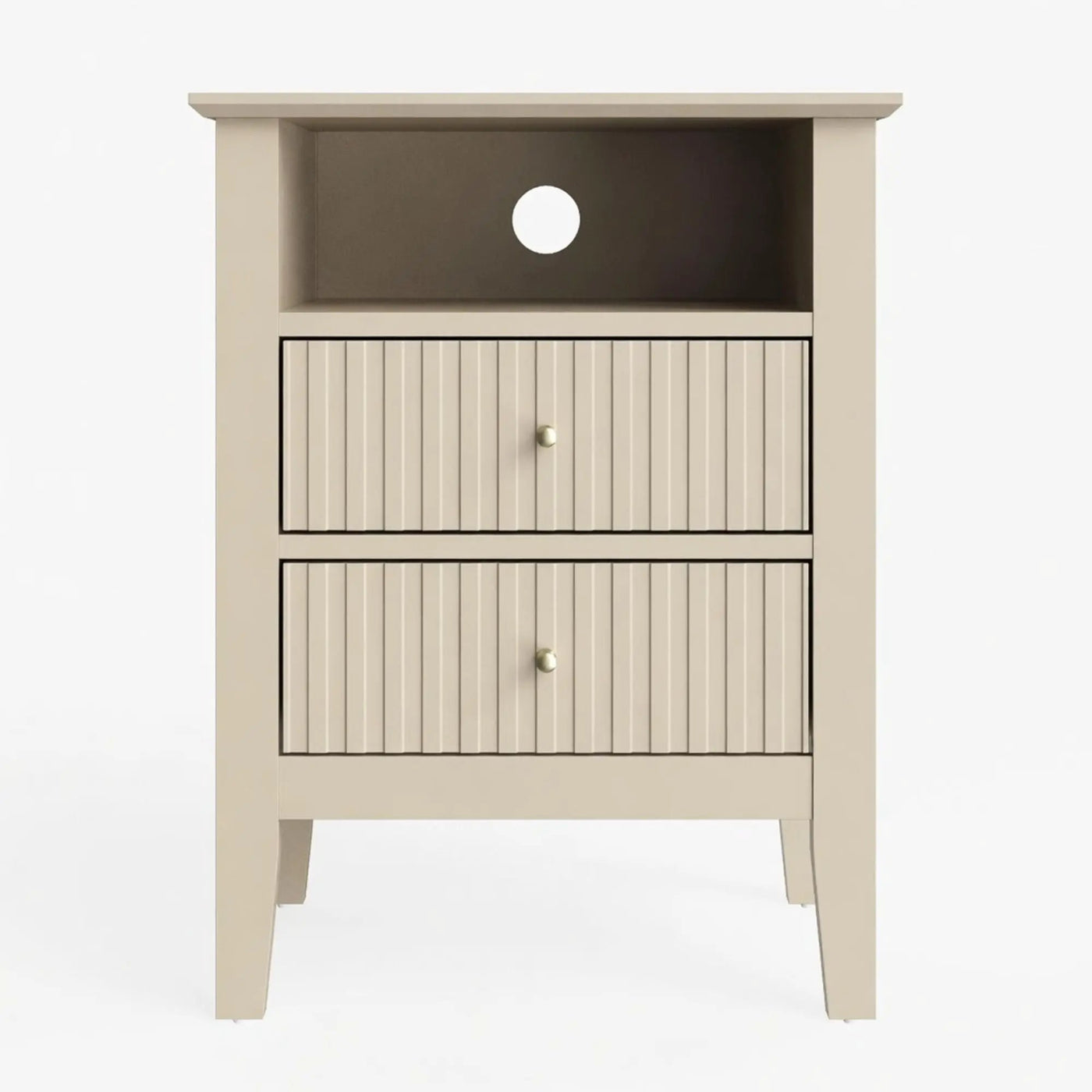 Fluted Nightstand With 2 Drawers by HouseOfZazla